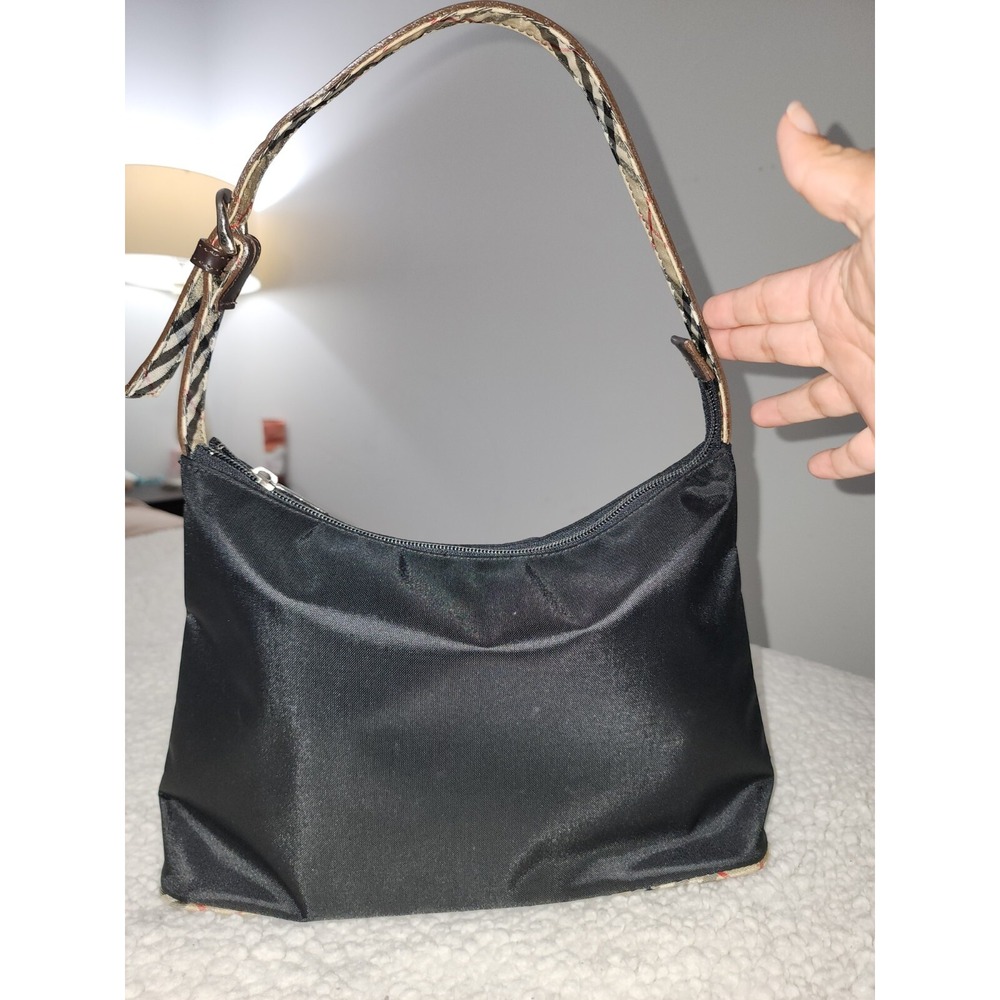 BURBERRY Luxury Designer Black Quilted Nylon  Shoulder